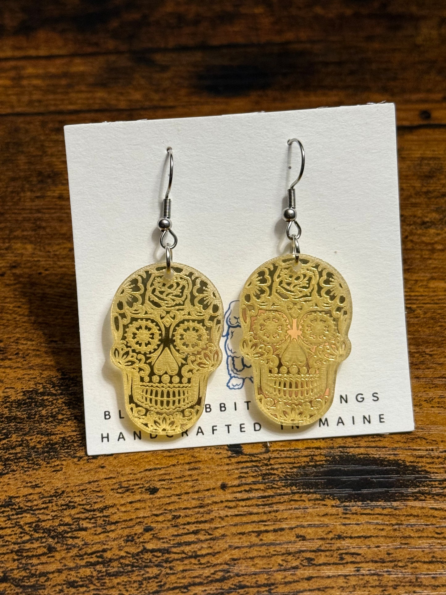 Acrylic Skull Earrings