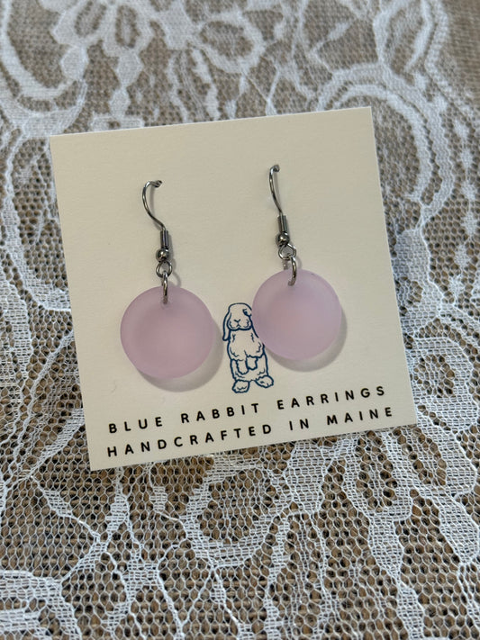Blossom Pink Sea Glass Earrings