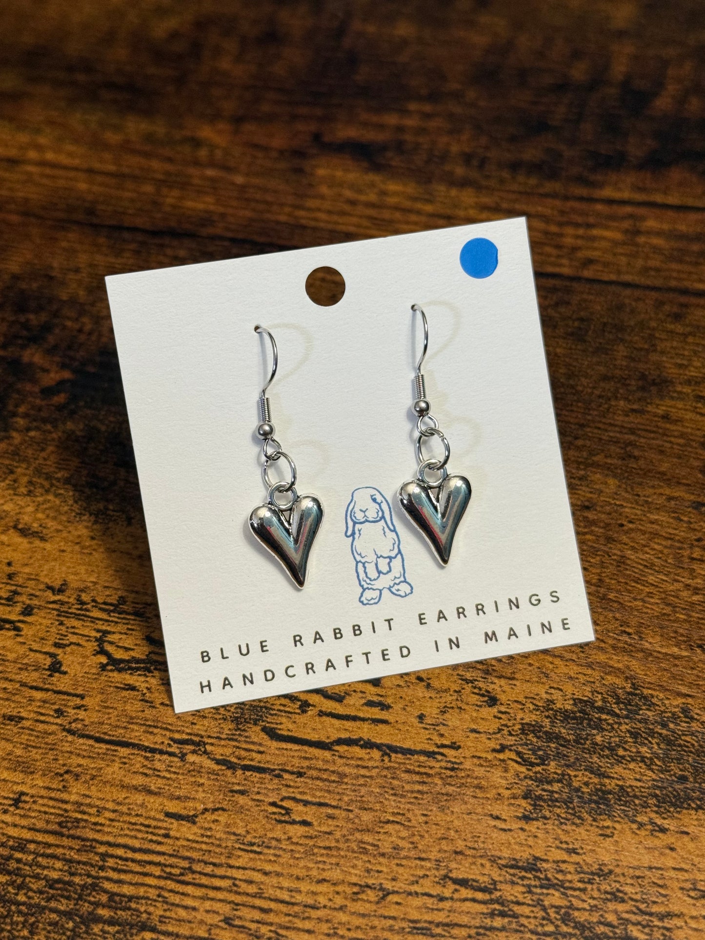 Silver Petite Heart Earrings