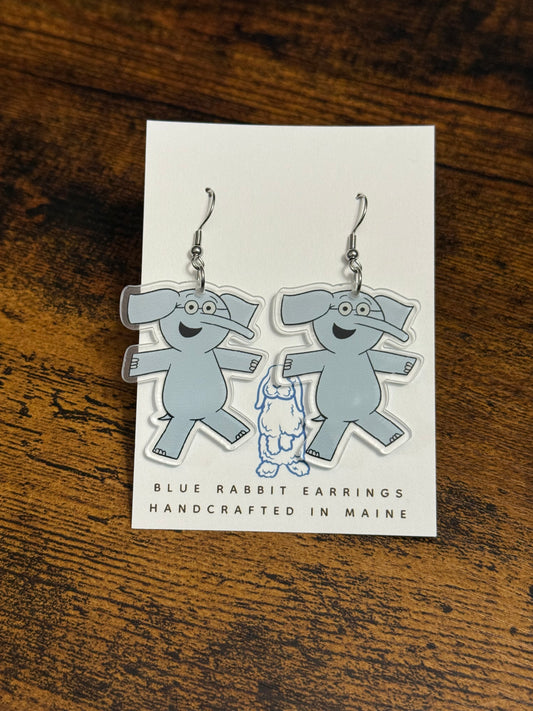 Acrylic Elephant Earrings