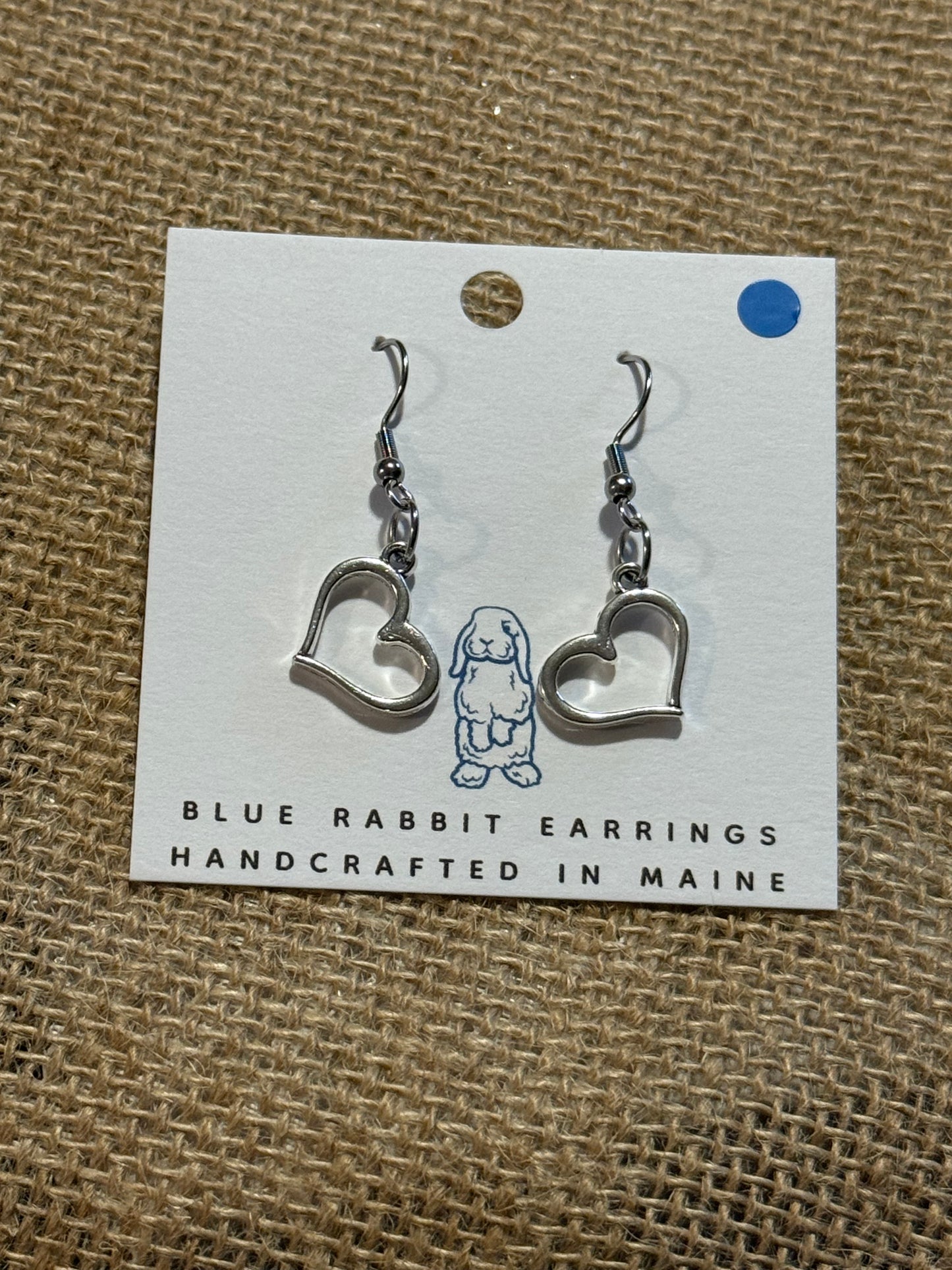 Silver Heart Earrings