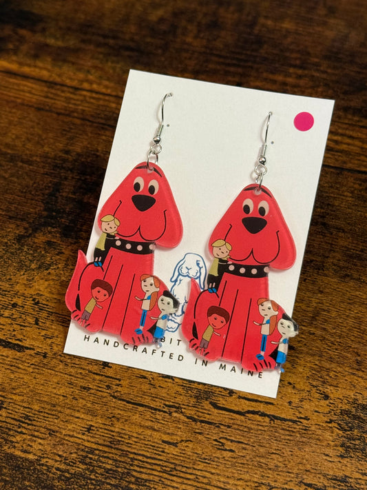 Acrylic Clifford Inspired Earrings