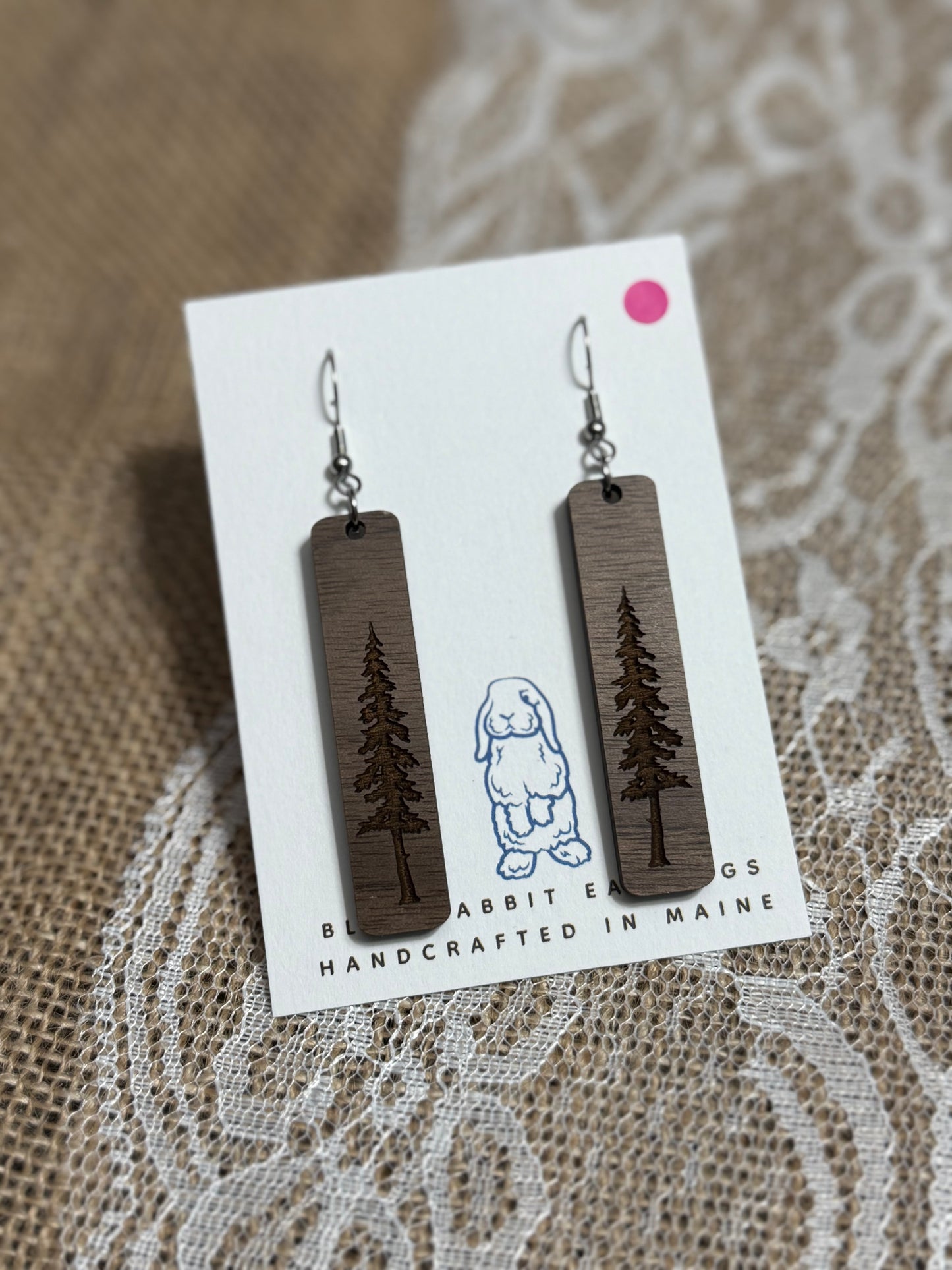 Walnut Tree Bar Earrings