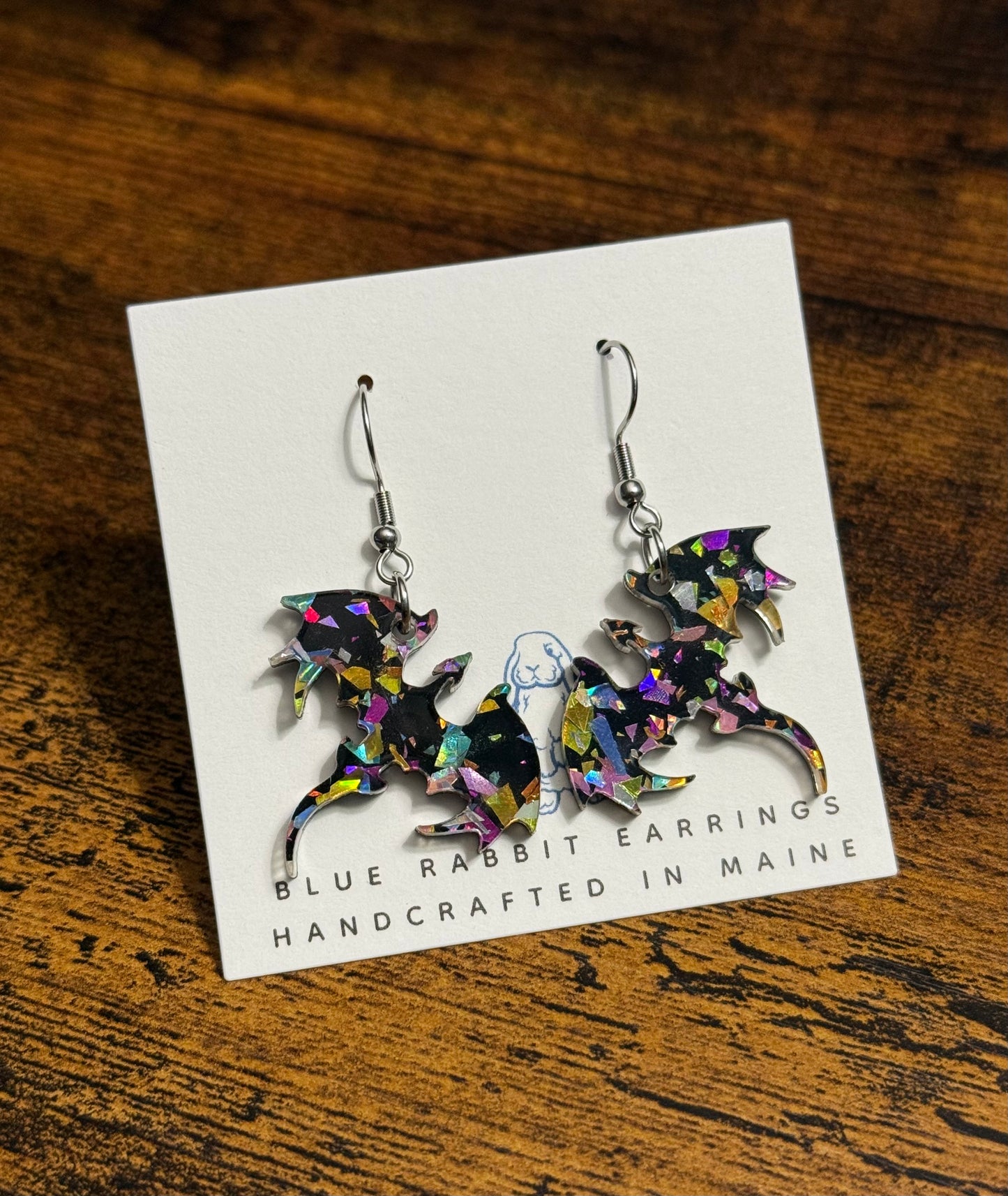 Acrylic Dragon Earrings