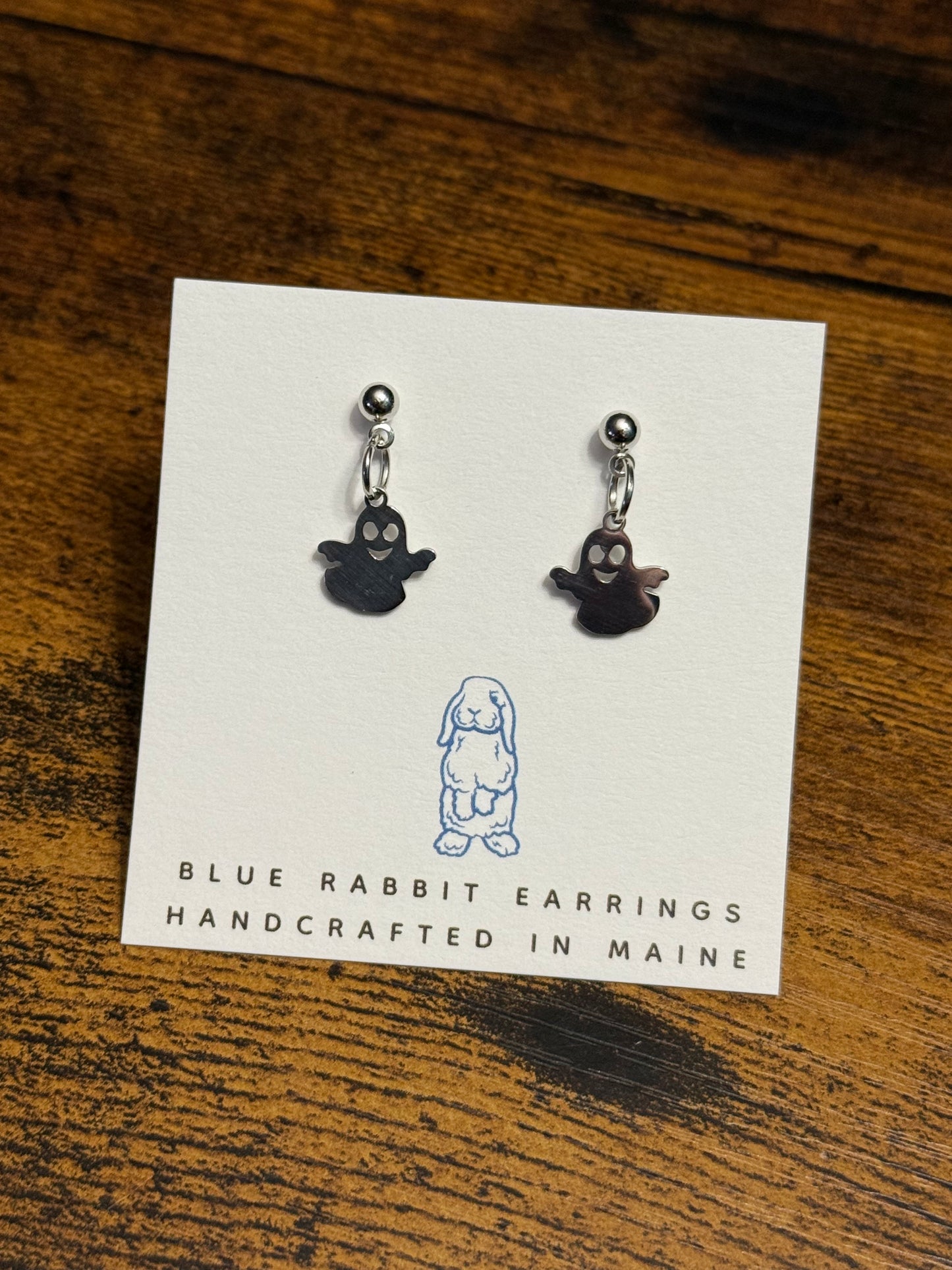 Stainless Steel Ghost Earrings