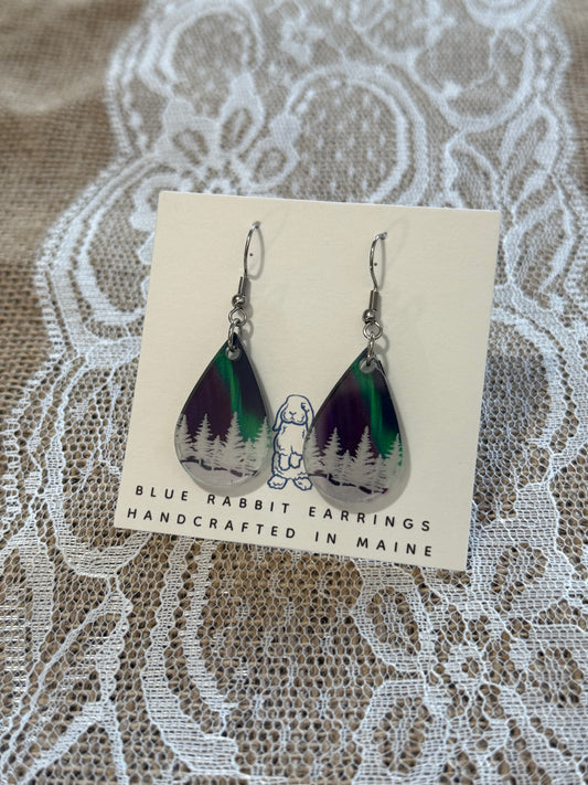 Acrylic Aurora Borealis Earrings