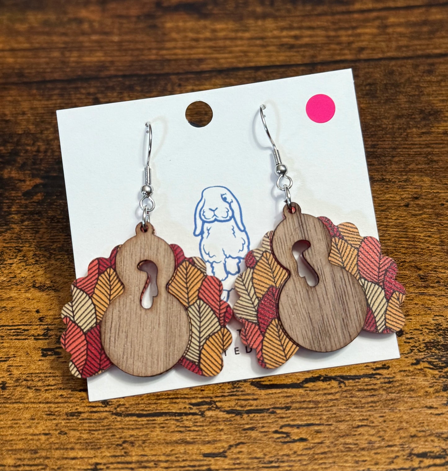 Acrylic Turkey Earrings