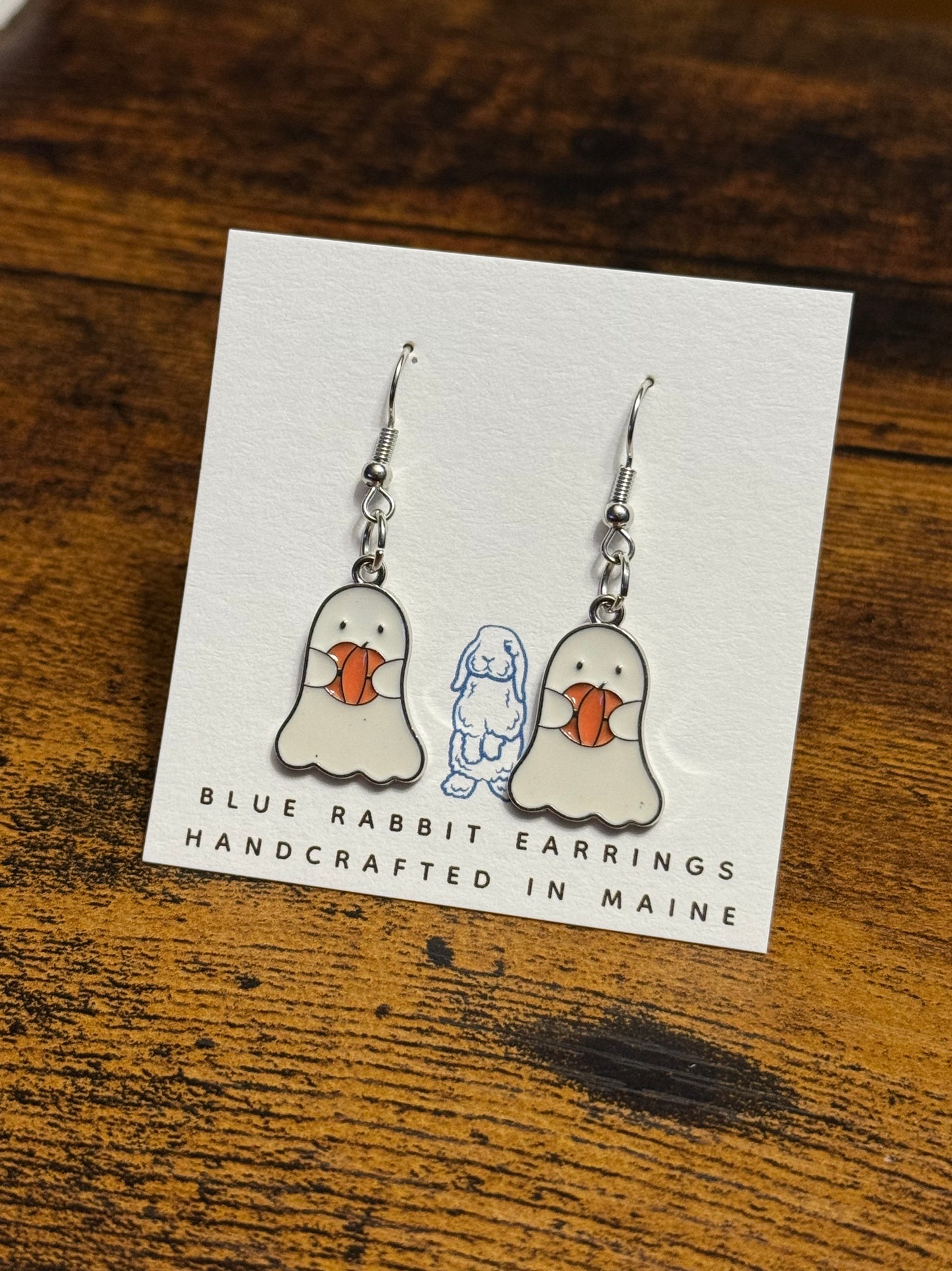 Enamel Ghost Earrings