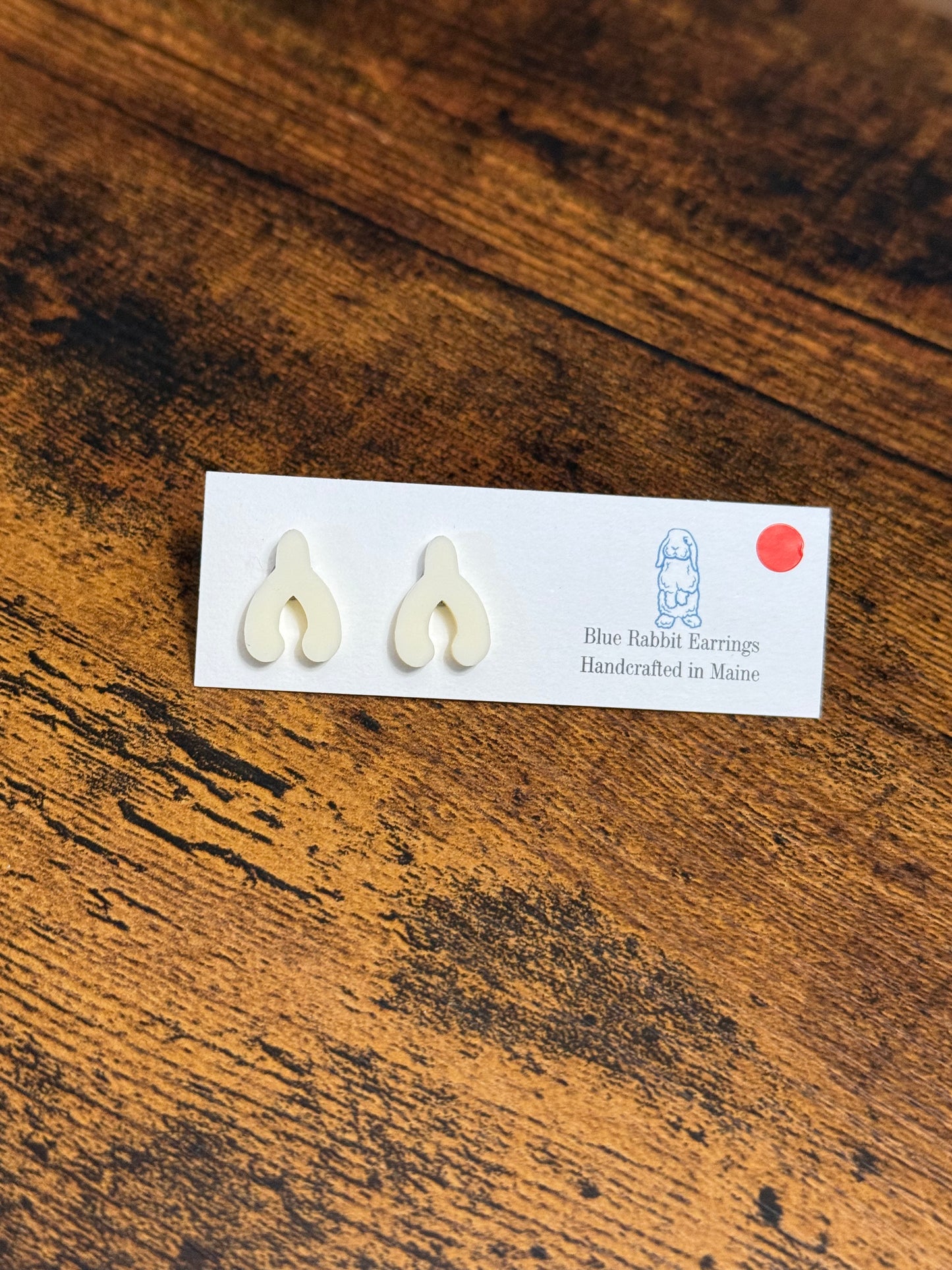 Acrylic Wishbone Studs
