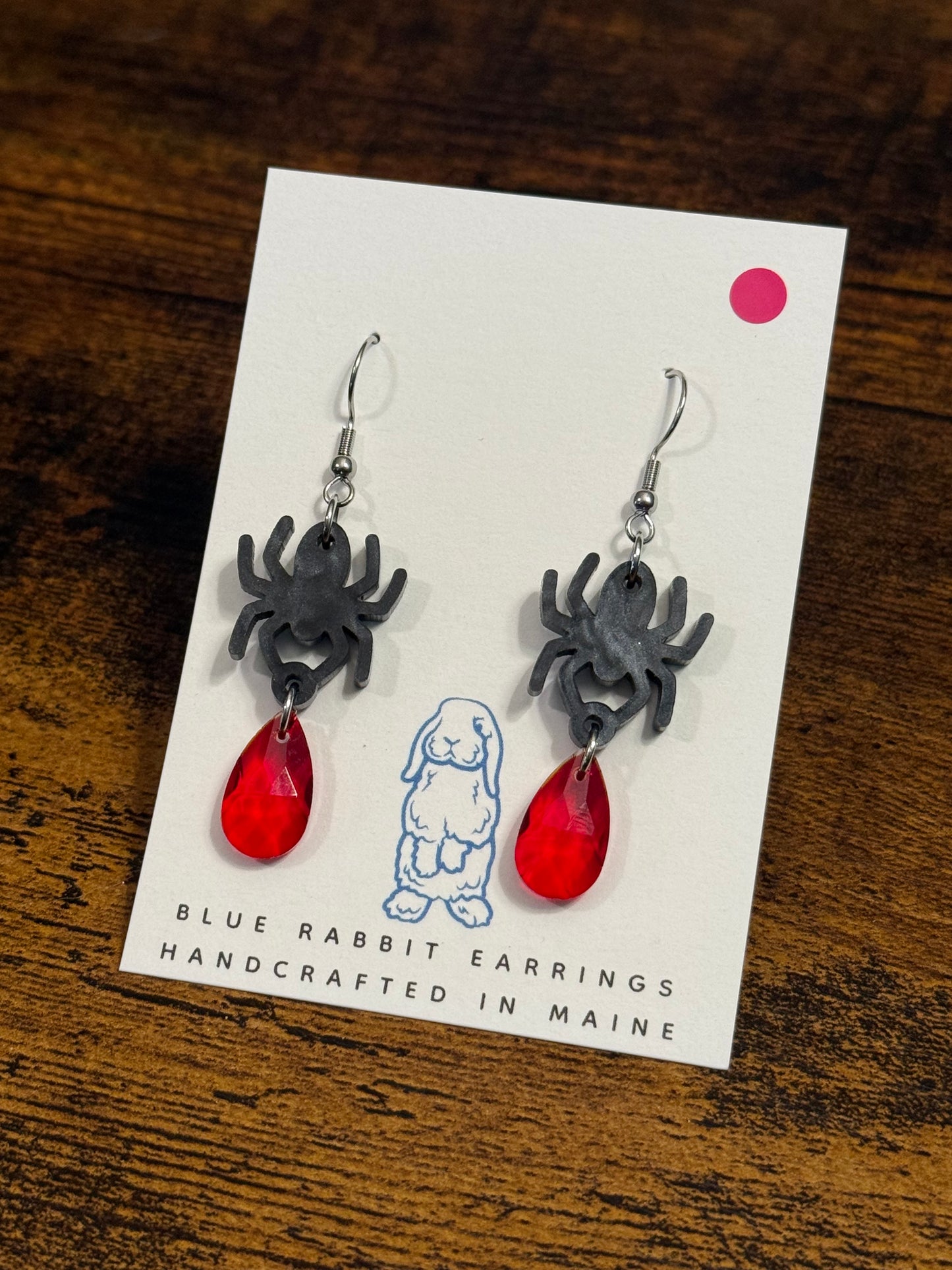 Acrylic Spider Earrings