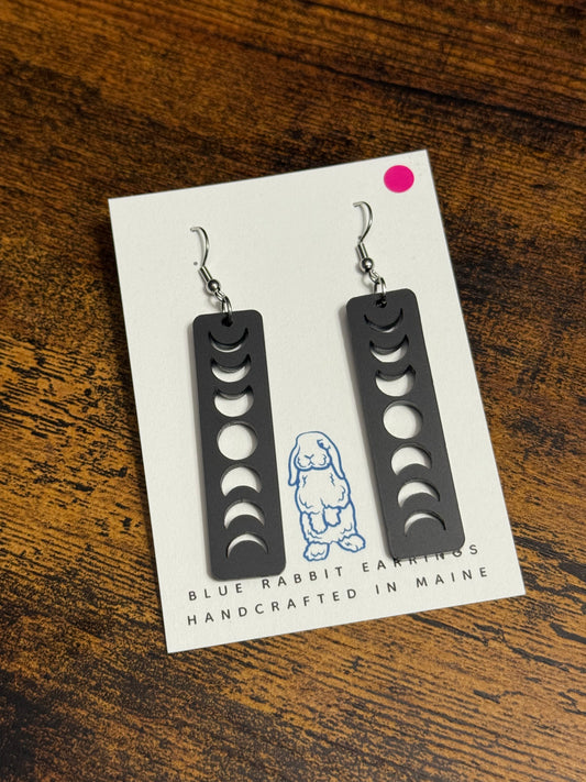Acrylic Moon Phase Earrings