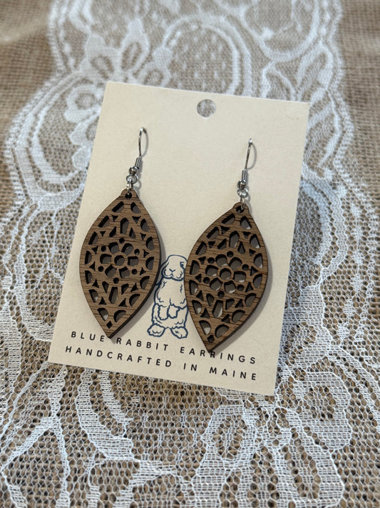 Walnut Petal Earrings
