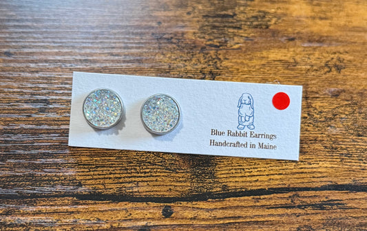 Quartz Druzy Studs 12mm