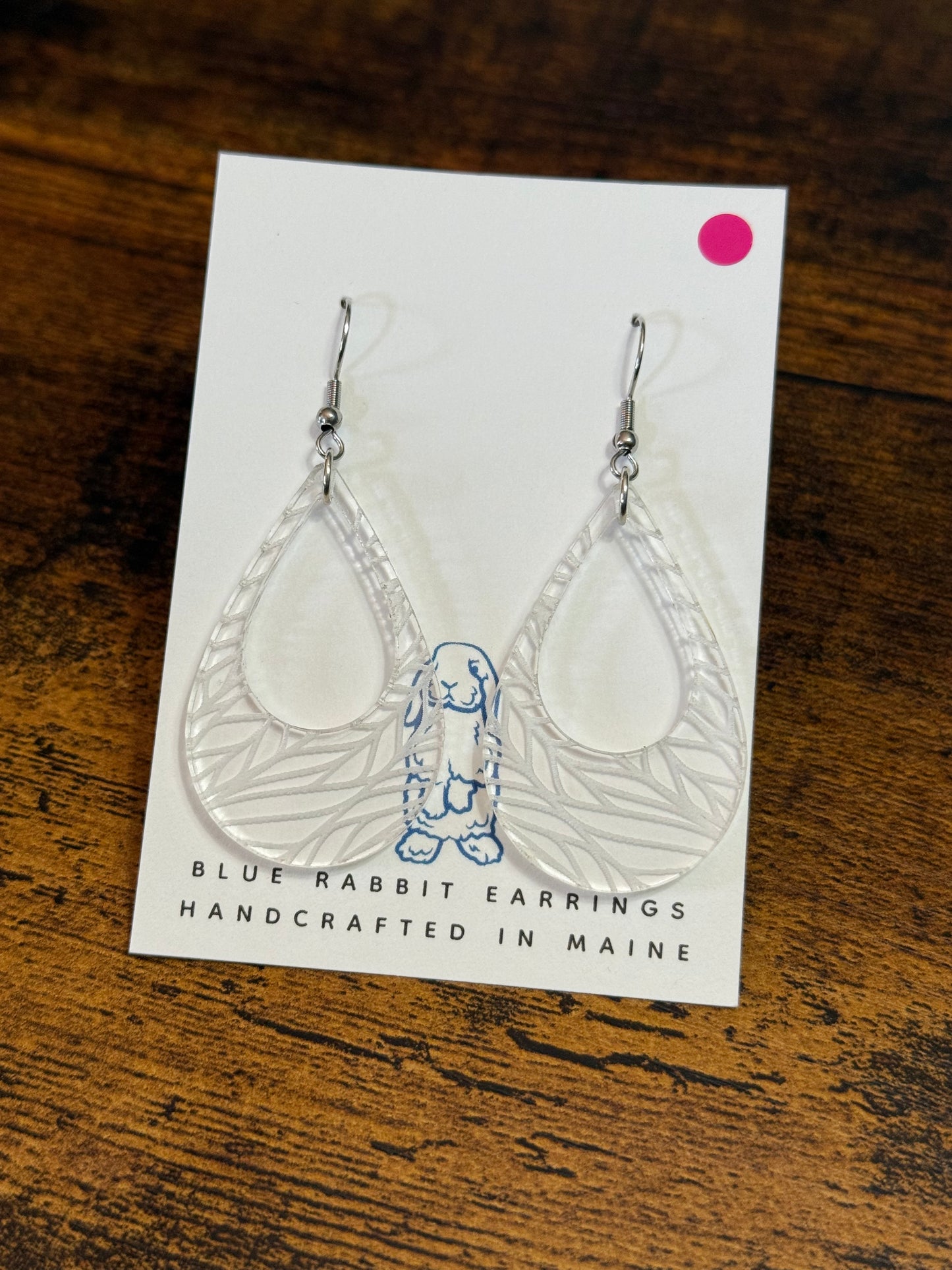 Acrylic Leaf Earrings