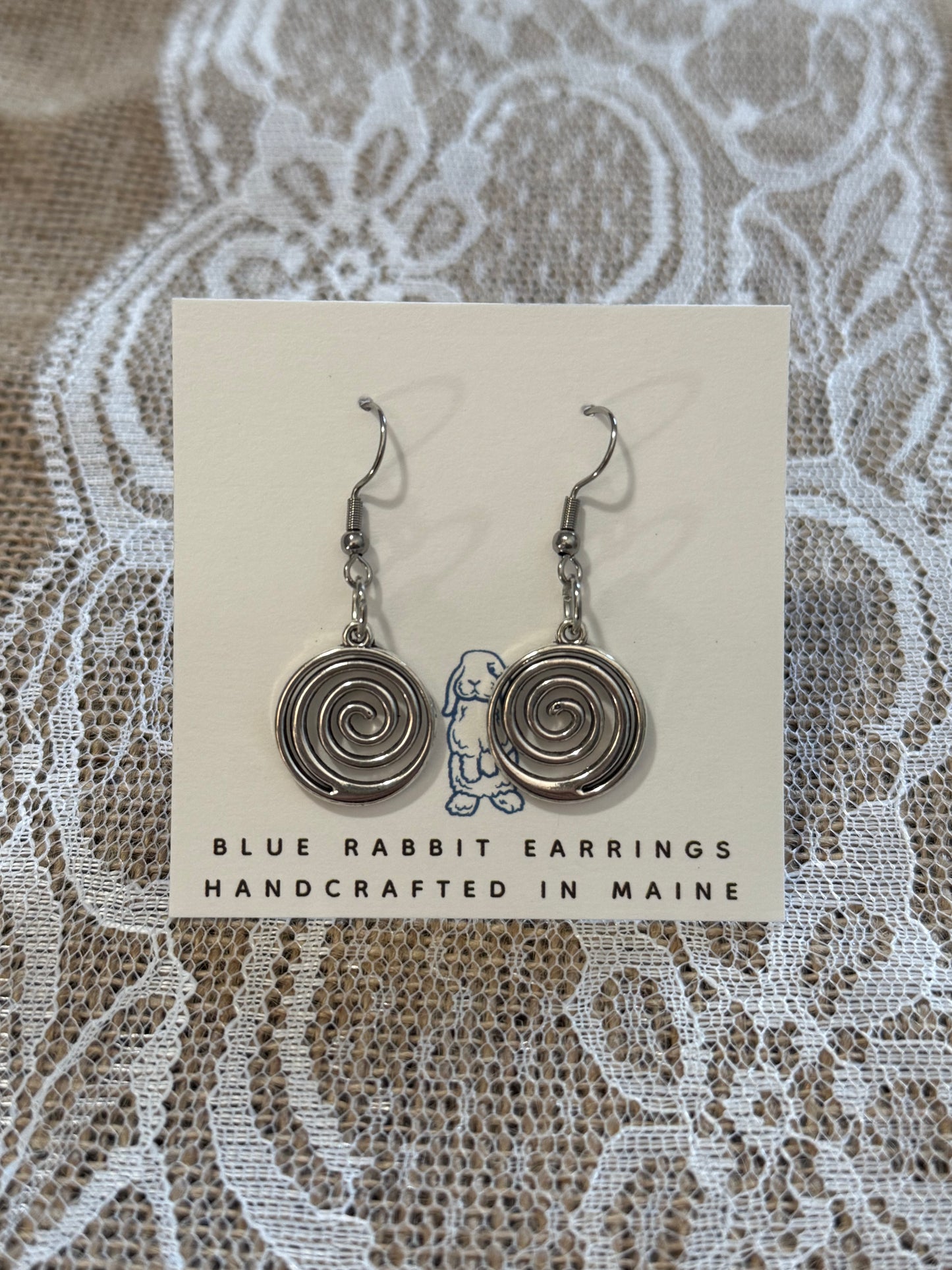 Silver Swirl Earrings
