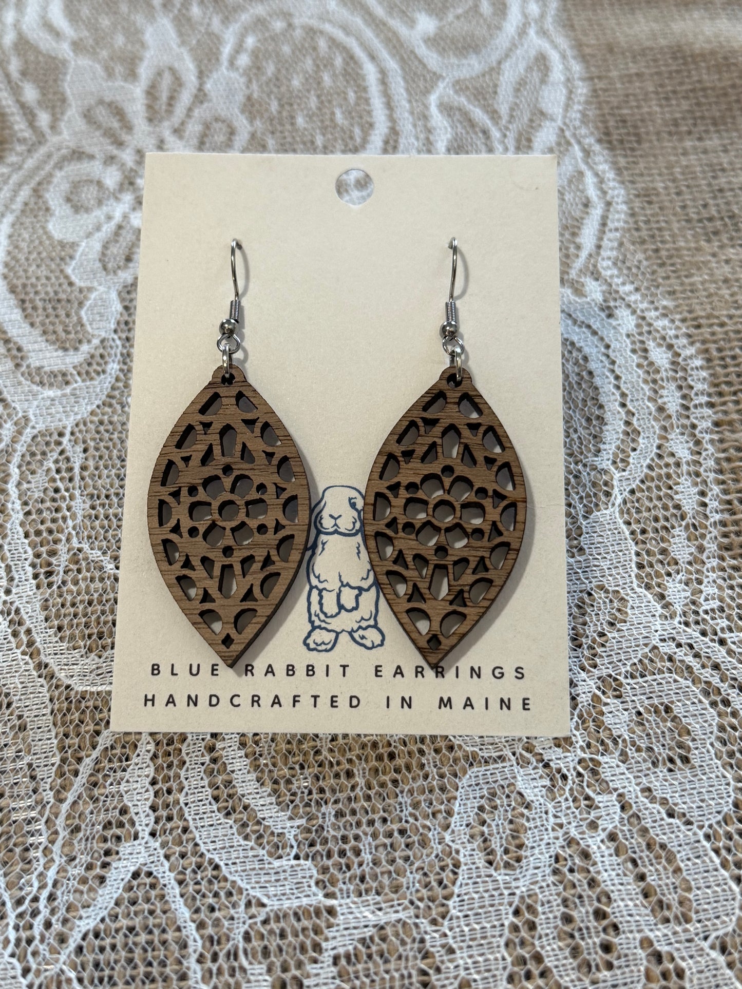 Walnut Petal Earrings