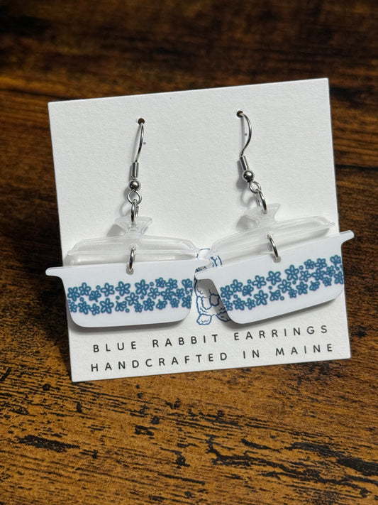 Acrylic Vintage Casserole Dish Earrings