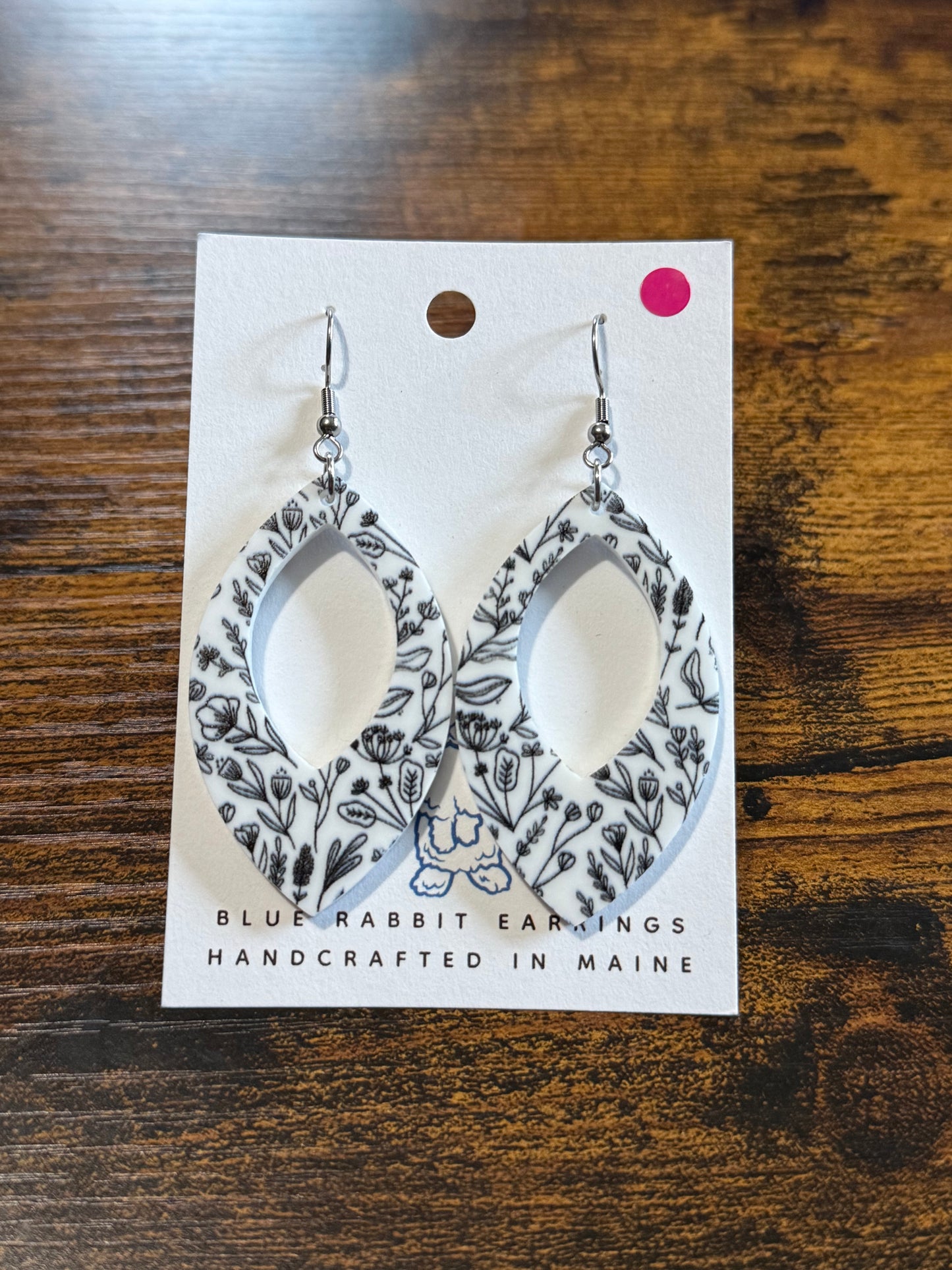 Acrylic Floral Petal Earrings