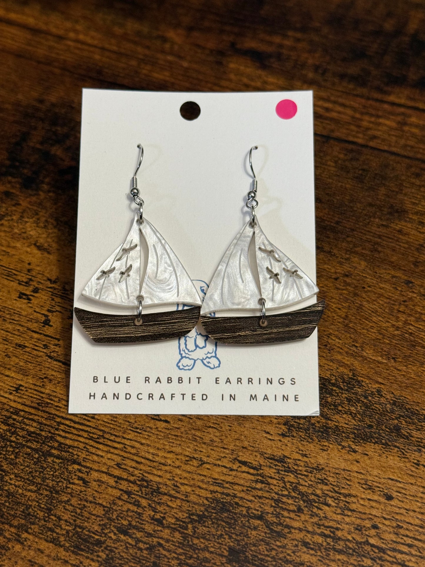 Acrylic Sailboat Earrings