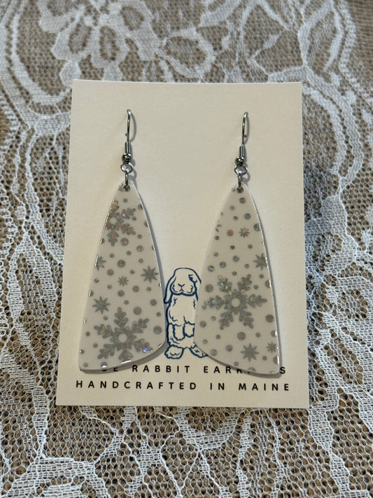 Acrylic Snowflake Earrings