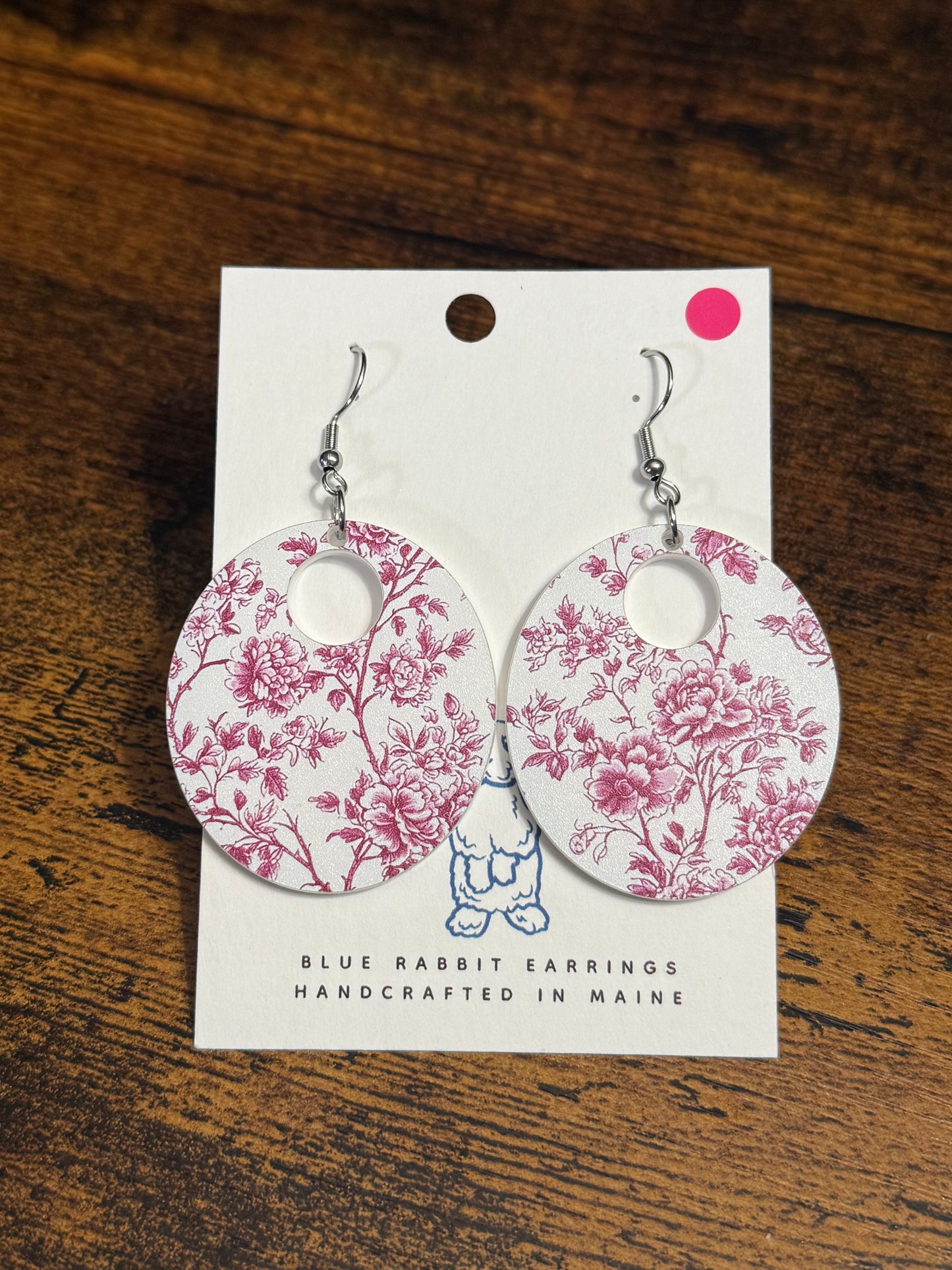 Acrylic Mulberry Print Earrings