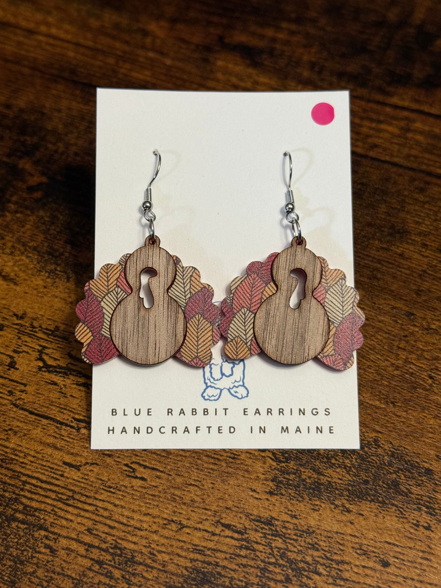 Acrylic Turkey Earrings
