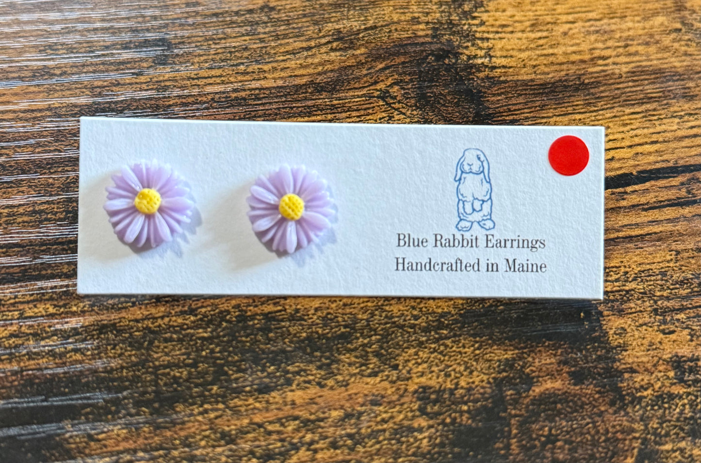 Lavender Flower Studs