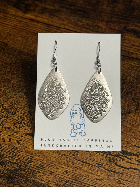 Antique Silver Mandala Earrings
