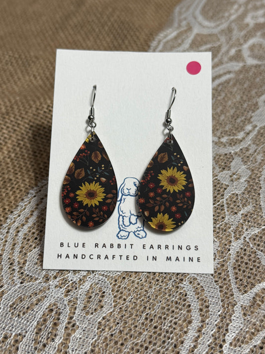 Acrylic Sunflower Earrings