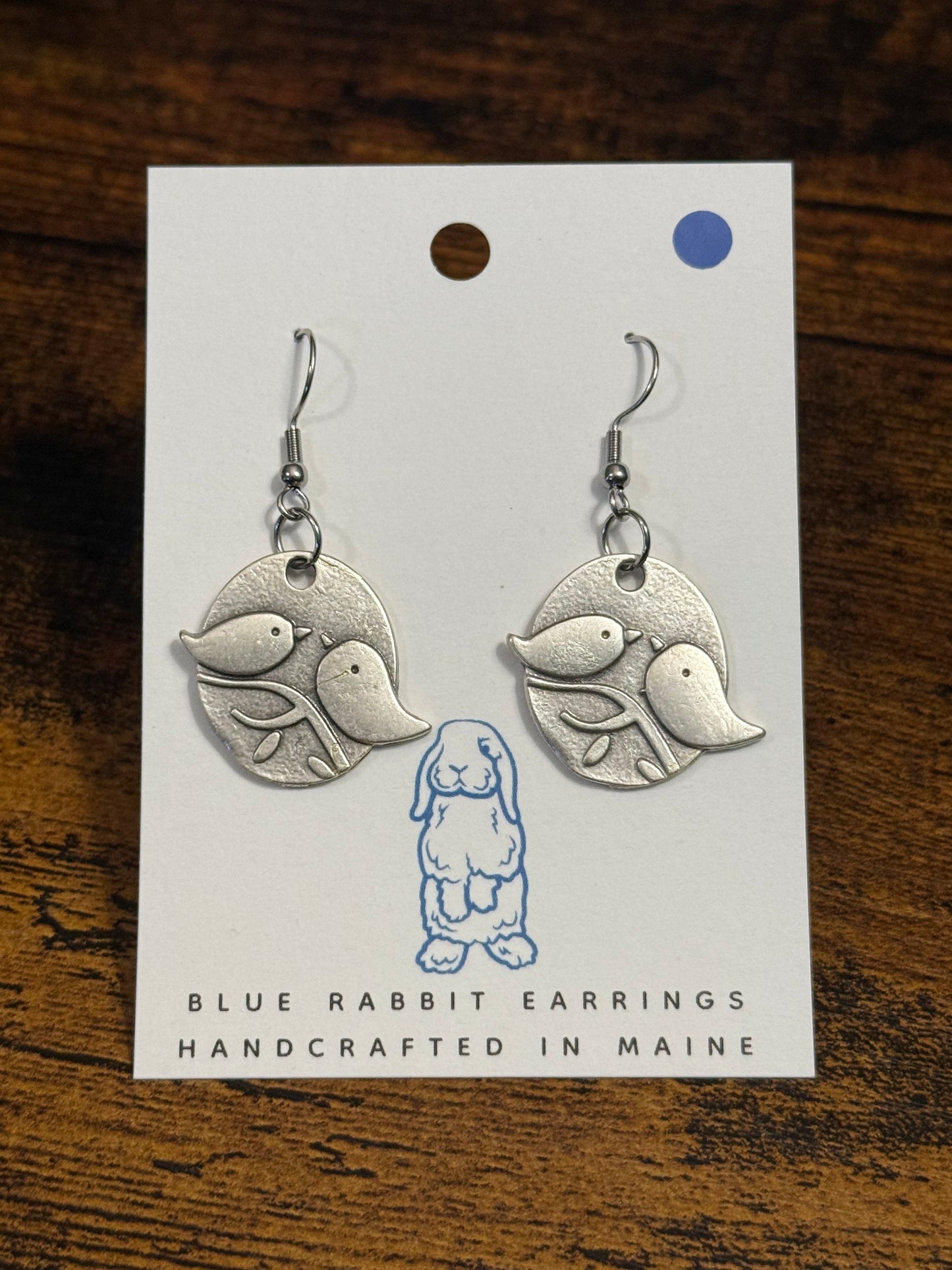 Antique Silver Bird Earrings