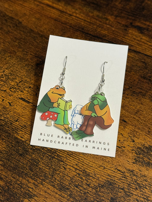Acrylic Frog & Toad Earrings