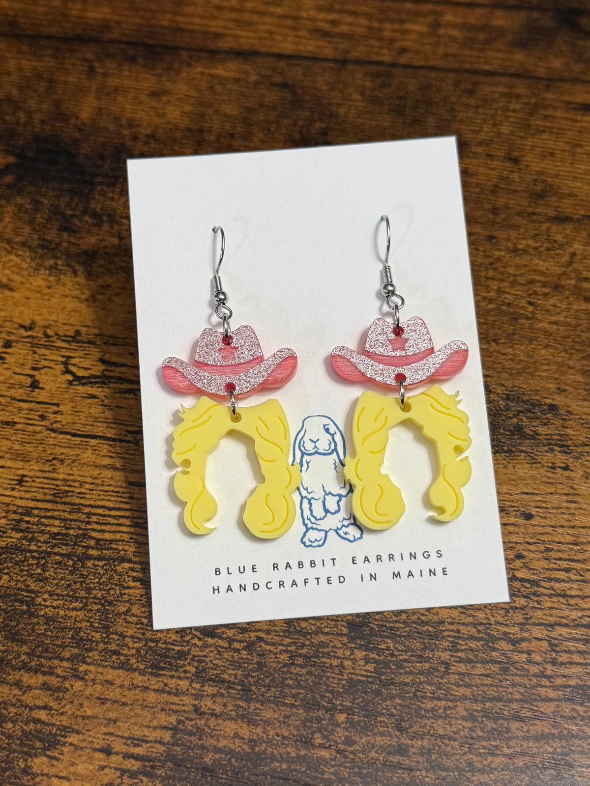Acrylic Cowgirl Earrings