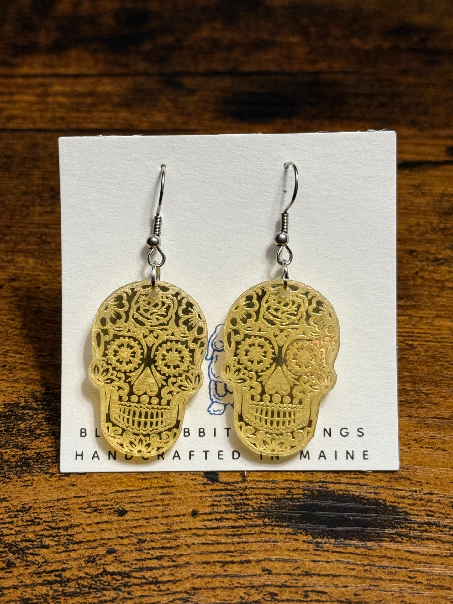 Acrylic Skull Earrings