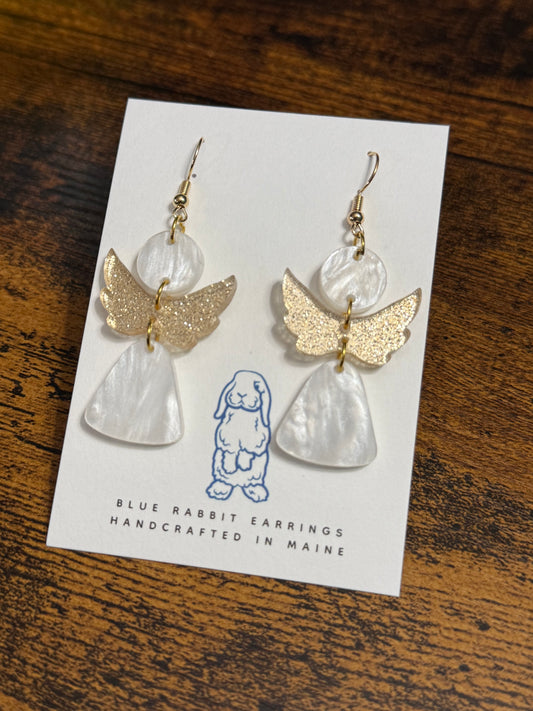 Acrylic Angel Earrings