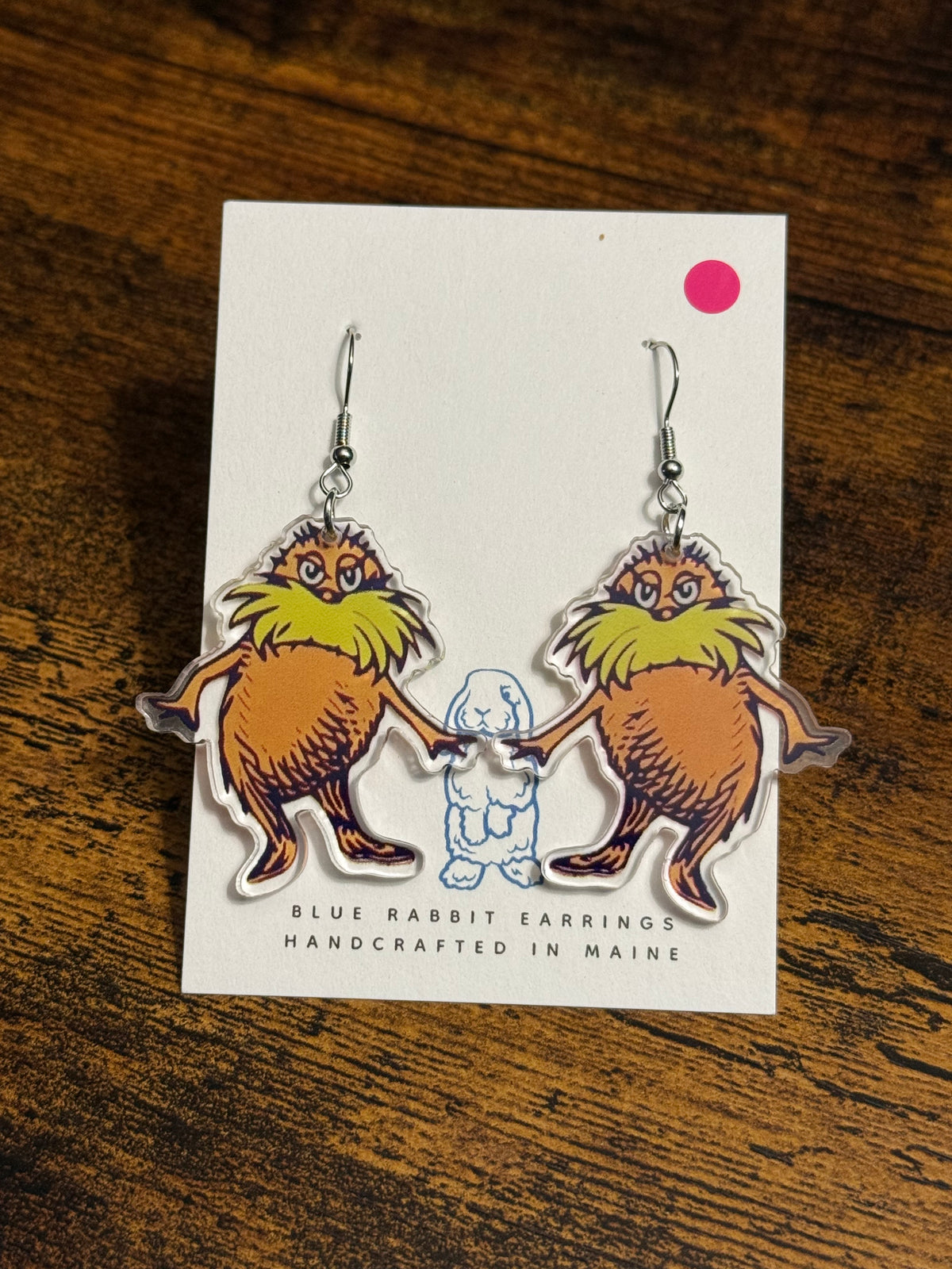 Acrylic Lorax Earrings