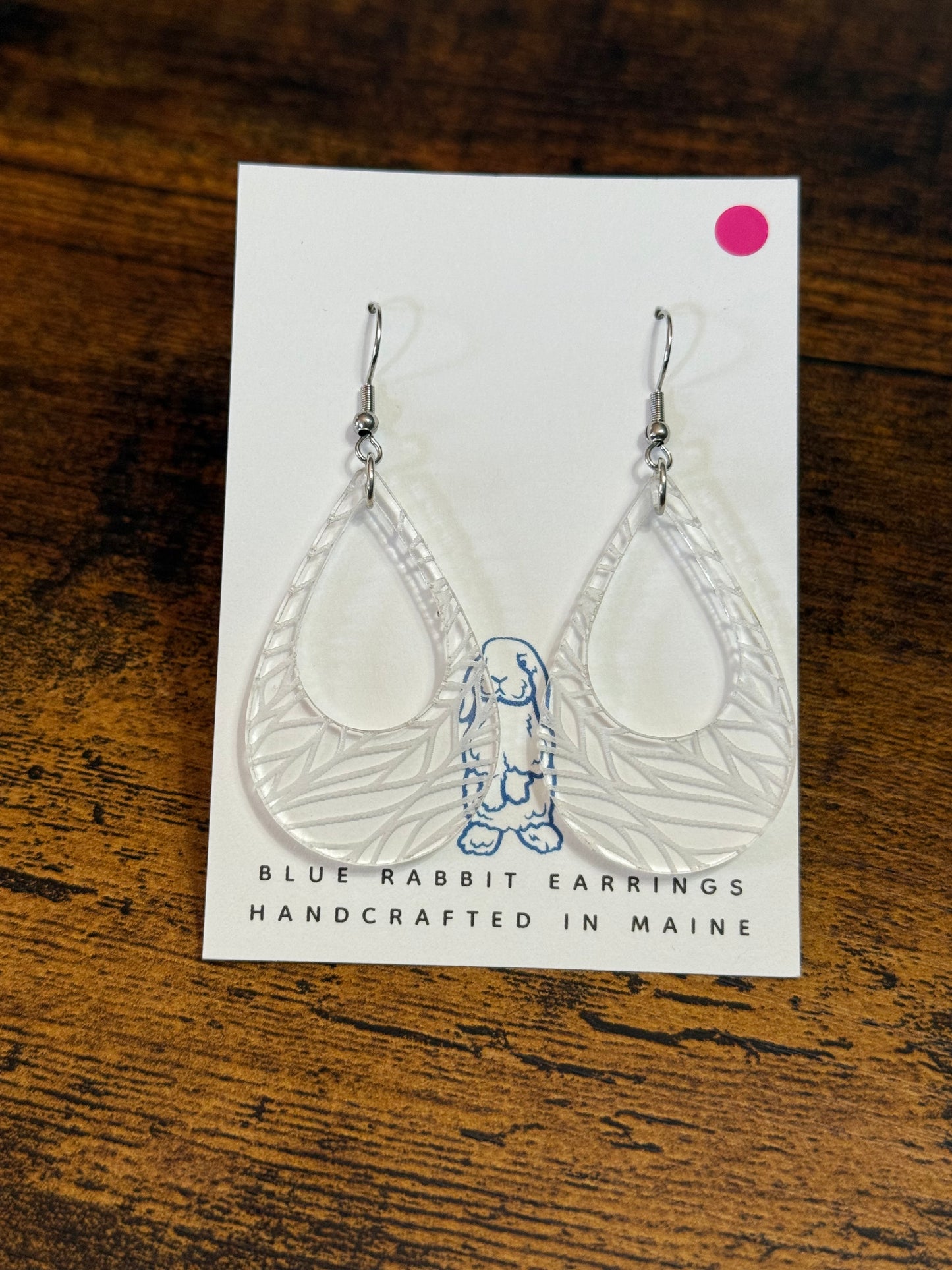 Acrylic Leaf Earrings