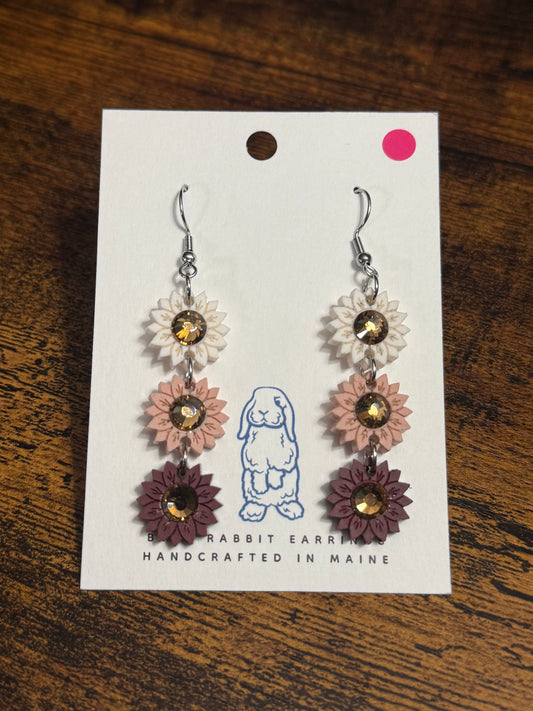Acrylic Sunflower Earrings