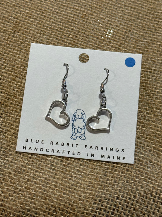 Silver Heart Earrings