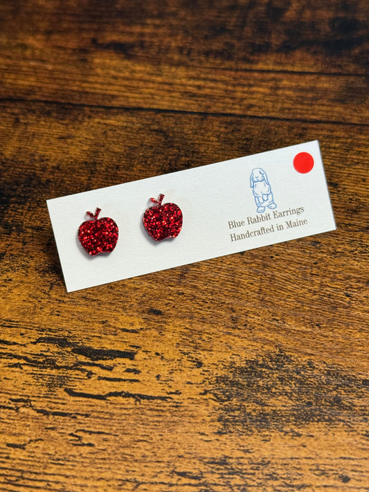 Acrylic Apple Studs