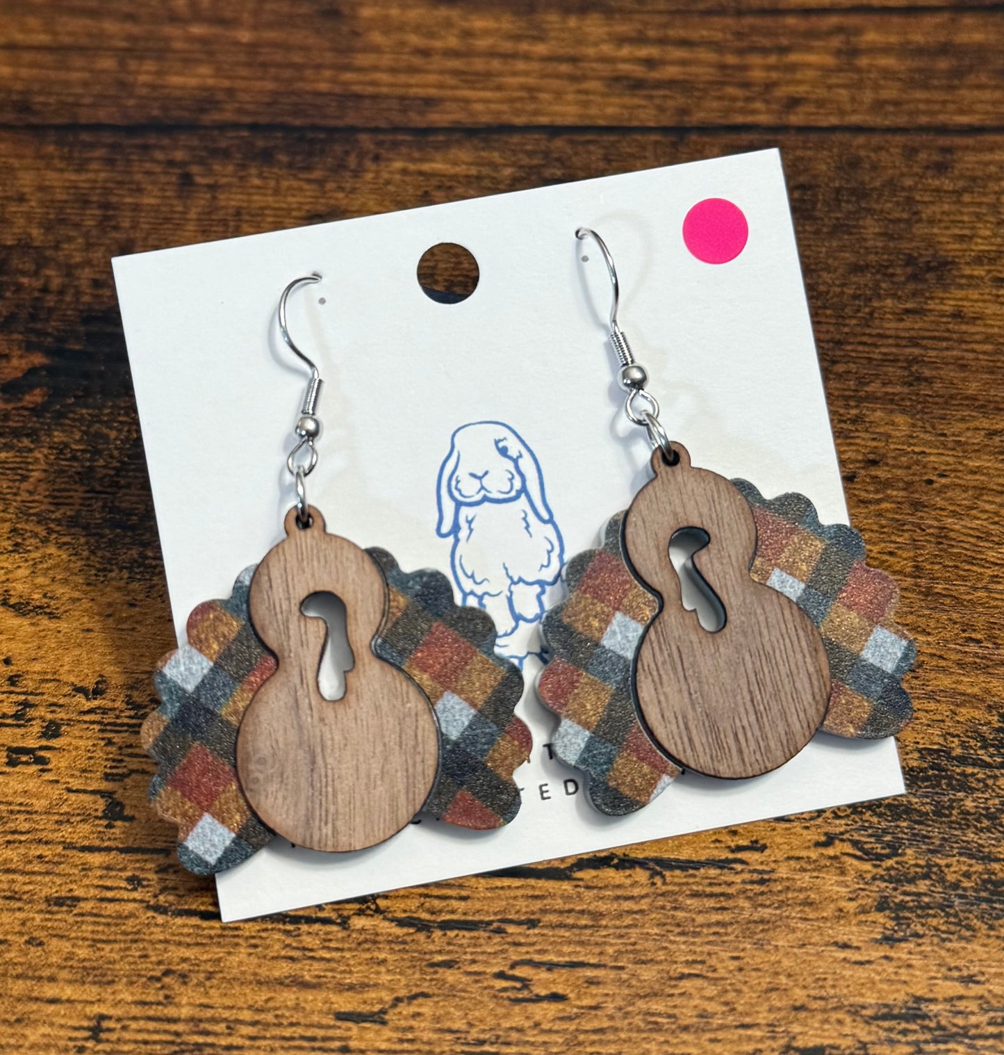 Acrylic Turkey Earrings
