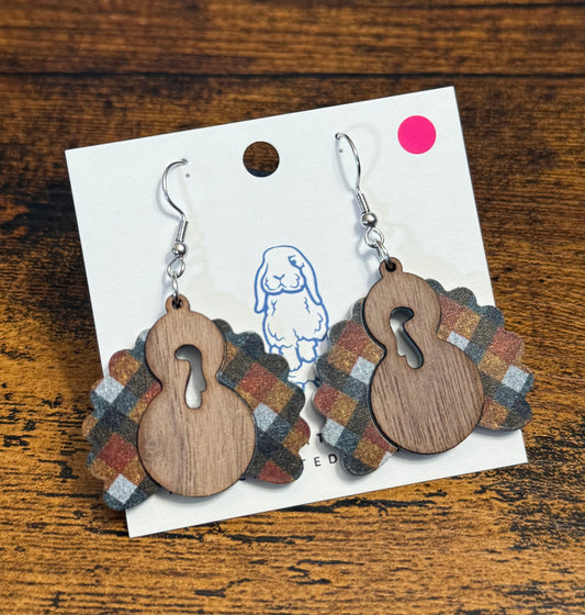 Acrylic Turkey Earrings