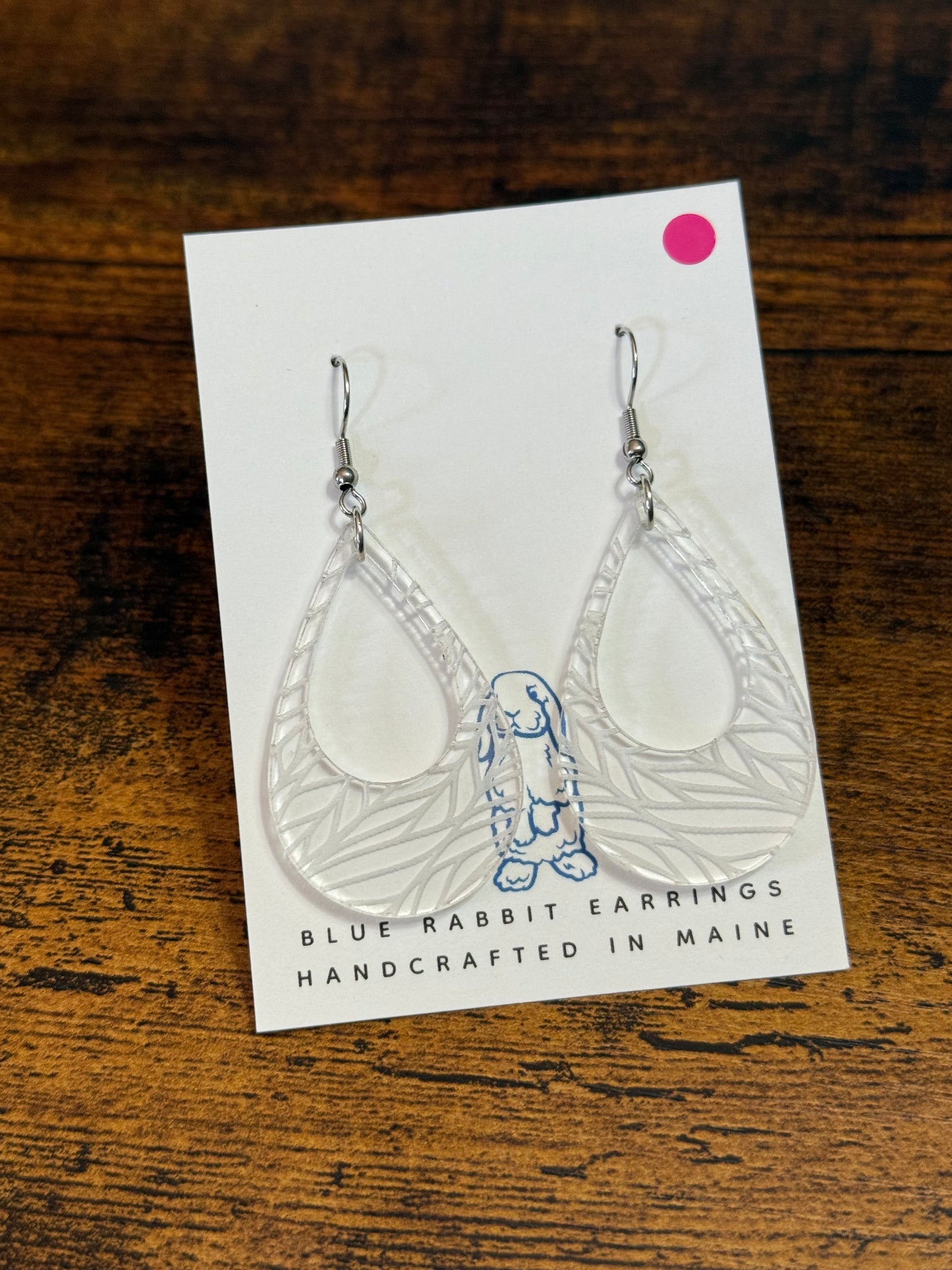 Acrylic Leaf Earrings