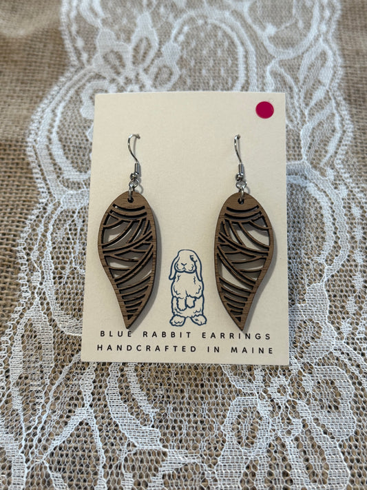 Walnut Wing Design Earrings