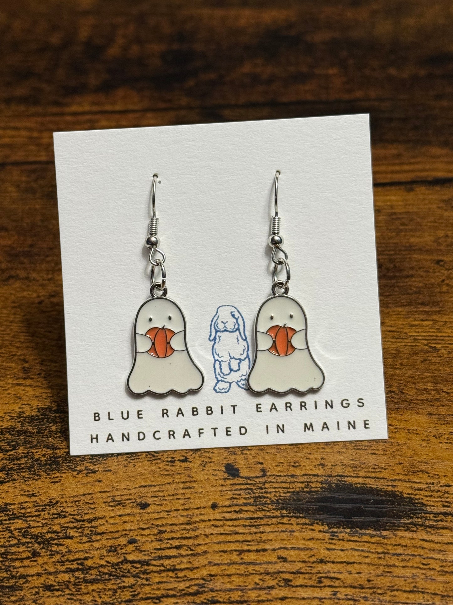 Enamel Ghost Earrings