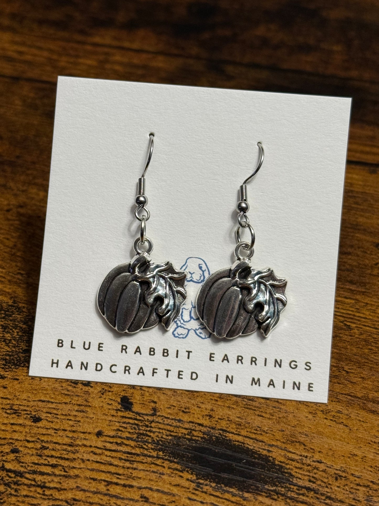 Pewter Pumpkin Earrings