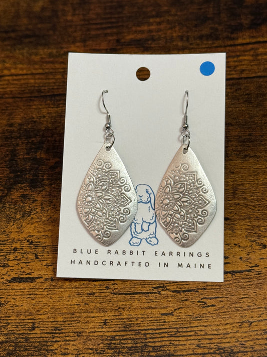 Antique Silver Mandala Earrings