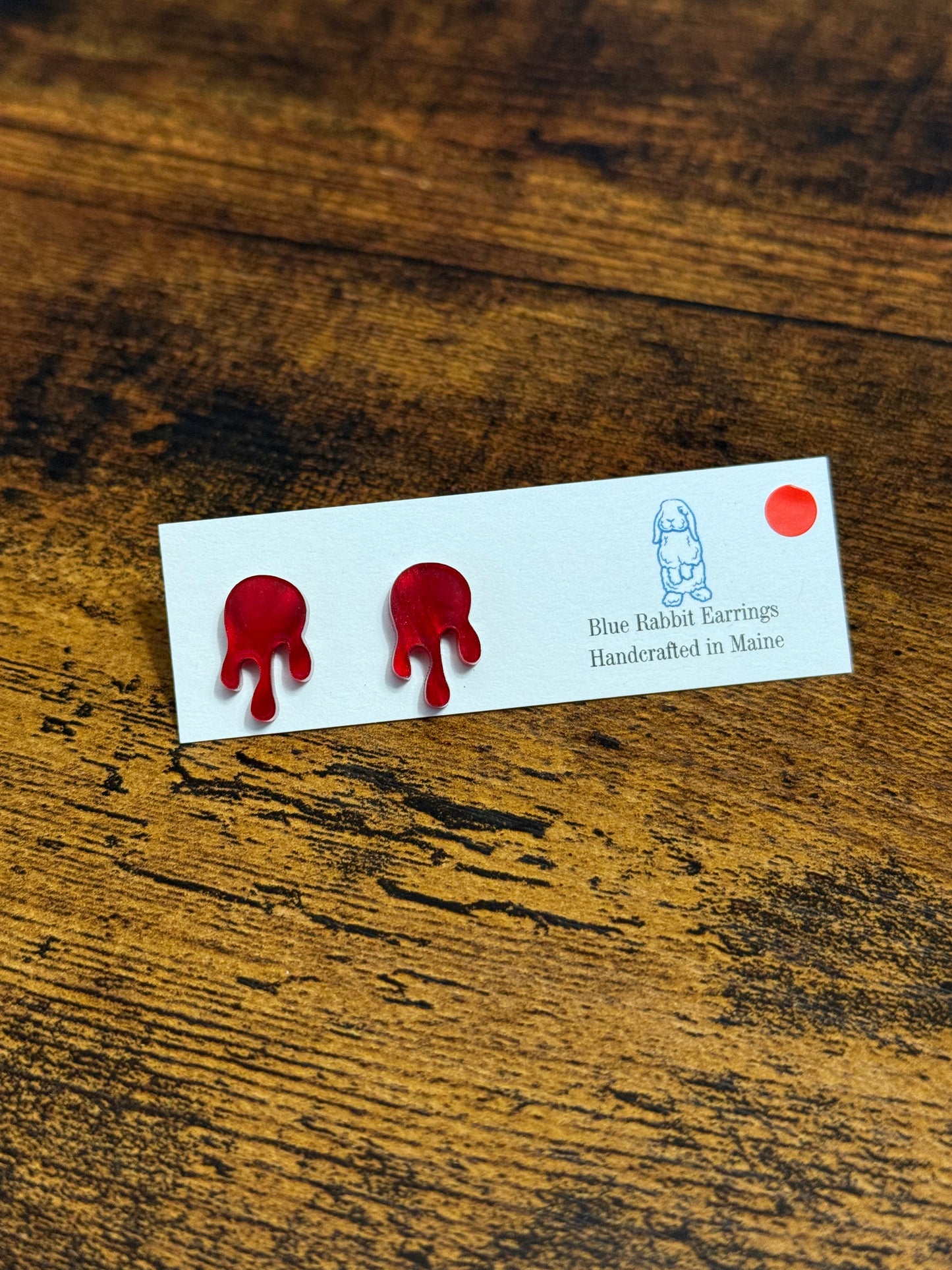 Acrylic Blood Drip Studs