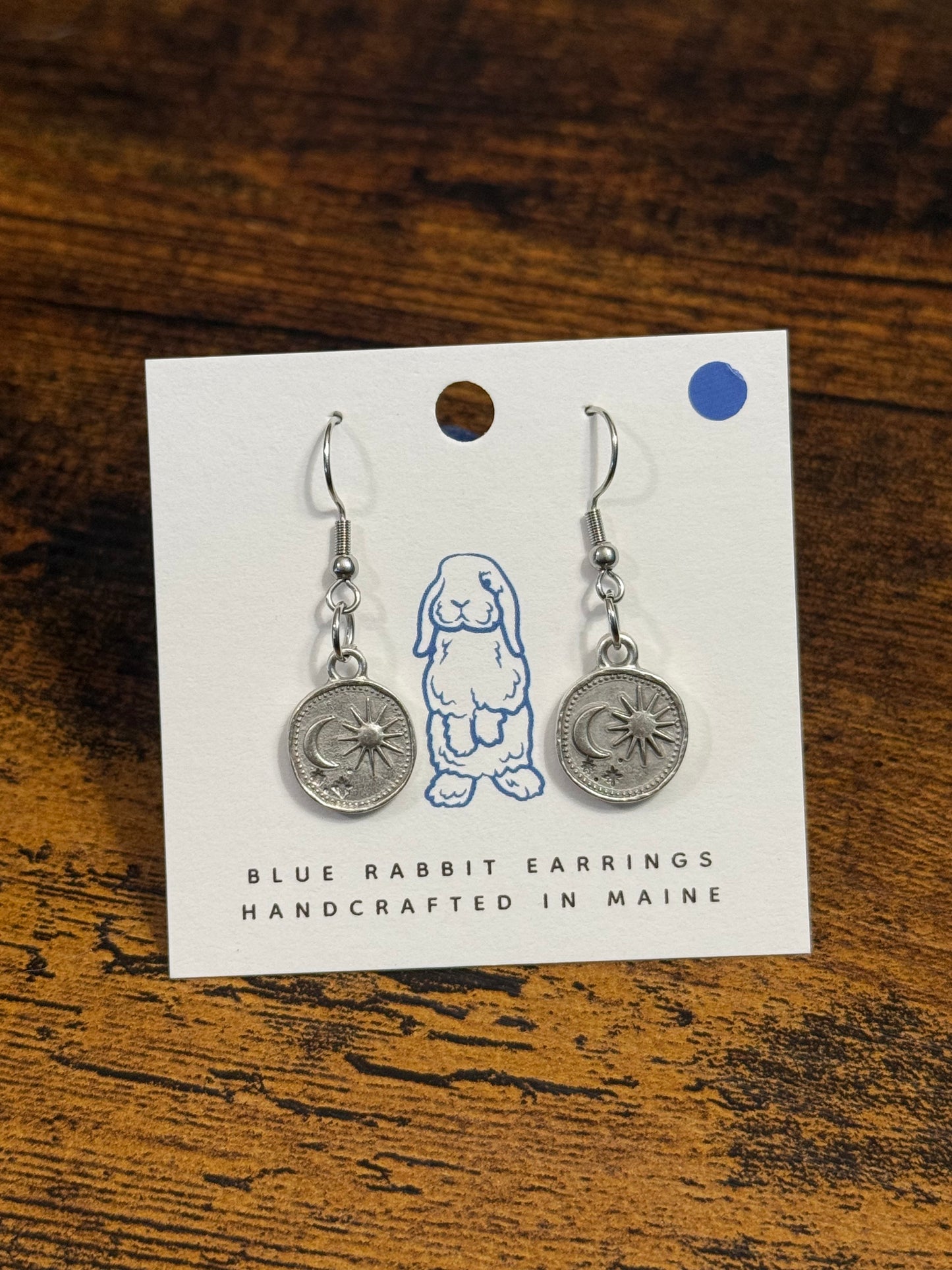 Antique Silver Celestial Earrings