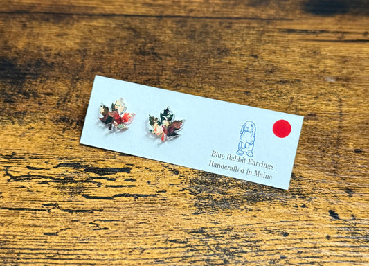 Acrylic Leaf Studs