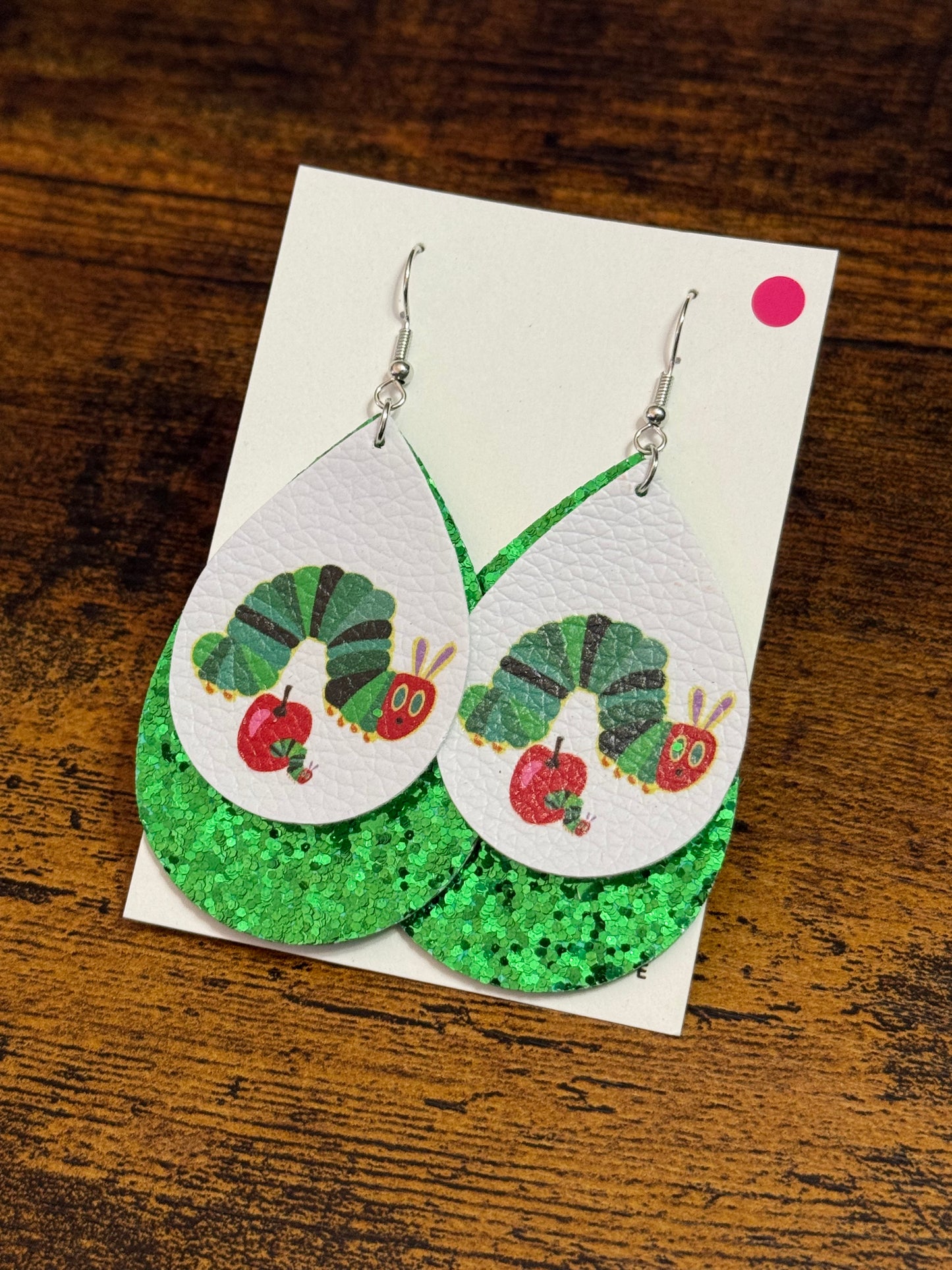 Canvas Caterpillar Earrings